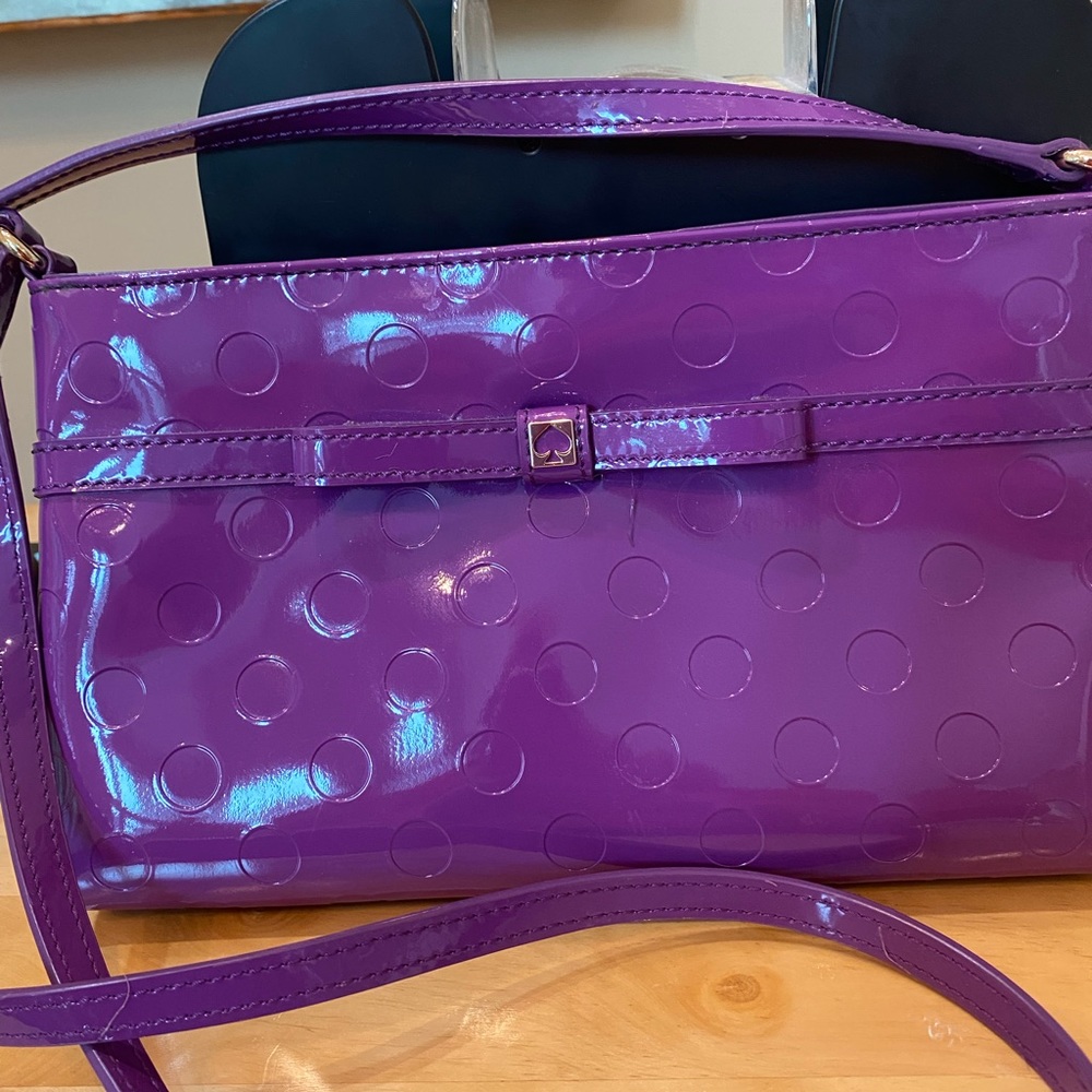 Kate Spade purple patent leather purse